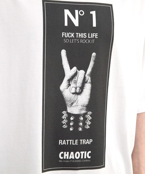 RATTLE TRAP tシャツ 「CHAOTIC」別注メロイックサインプリント