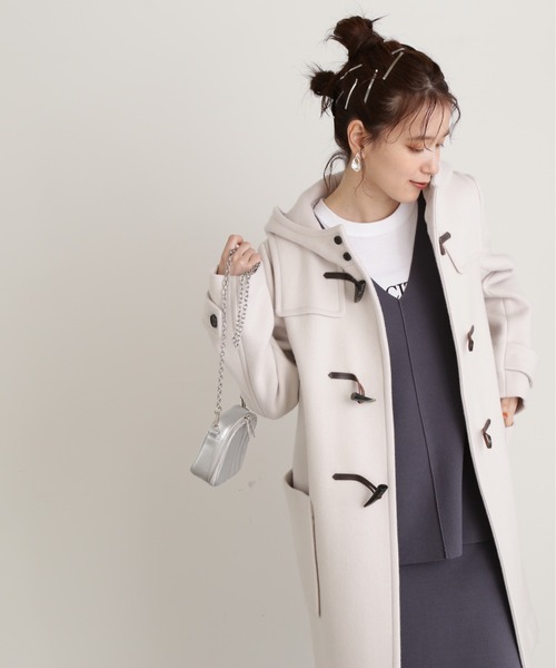 「N.(N. Natural Beauty Basic)」 ダッフルコート MEDIUM グレー レディース_画像3