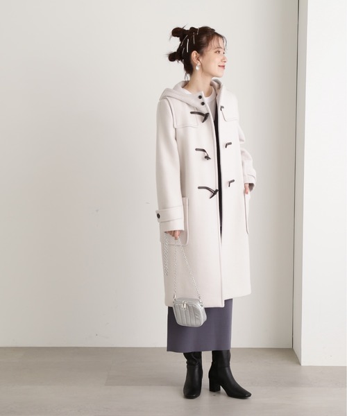 「N.(N. Natural Beauty Basic)」 ダッフルコート MEDIUM グレー レディース_画像4