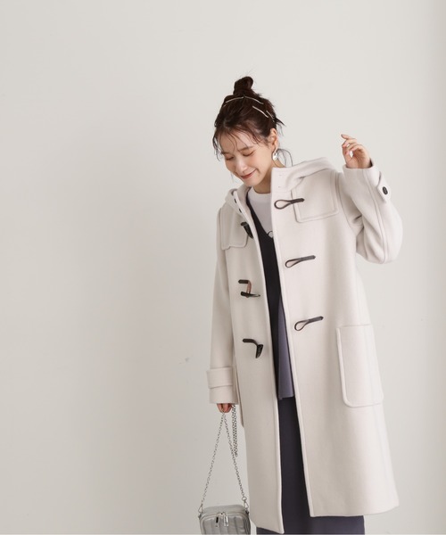 「N.(N. Natural Beauty Basic)」 ダッフルコート MEDIUM グレー レディース_画像8