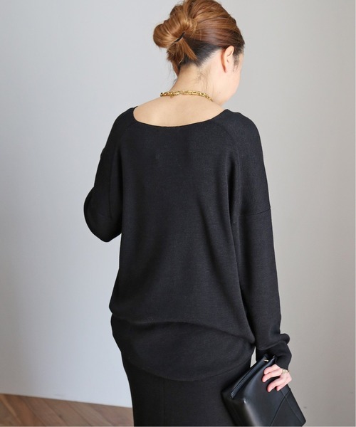 「Deuxieme Classe」 Vネックニット - ブラック レディース Deuxieme Classe 「Deuxieme Classe」 Vネックニット FREE