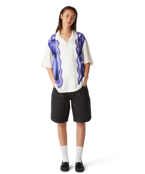 HUF パンツ CLASSIC H DOUBLE KNEE DENIM SHORT / ショーツ 半