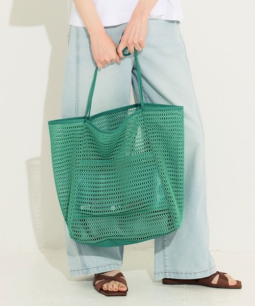 coca（コカ） トートバッグ ＼26ss新色追加／ メッシュトートバッグ