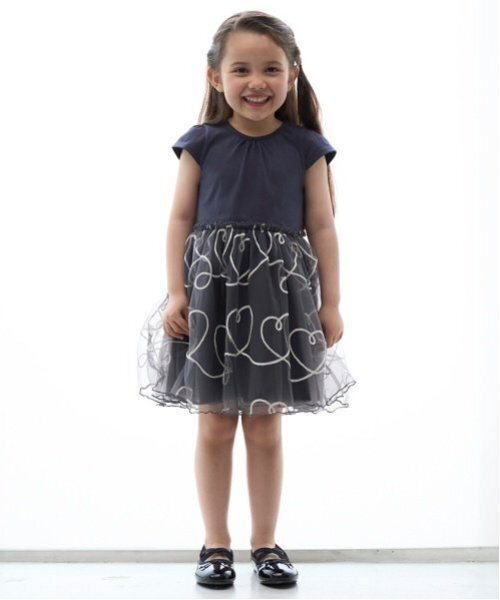 ワンピース 「リンク」チェーン刺しゅうチュールワンピース(キッズ) キッズ 子供服 女の子 | petit main