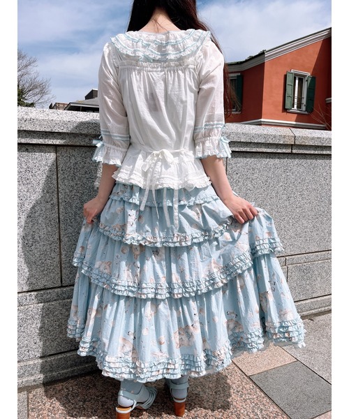 PINK HOUSE（ピンクハウス） ブラウス シャツ ローンフリルブラウス