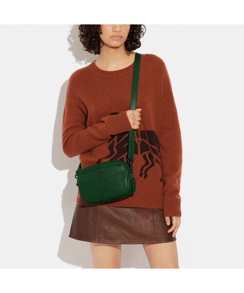 【極美品】コーチ ソーホー ショルダーバッグ シグネチャー レザー グリーン COACH 「COACH」 ショルダーバッグ ONE グリーン系その他