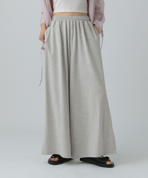 ワイドパンツ パンツ カットイージーワイドパンツ　499173 レディースの画像