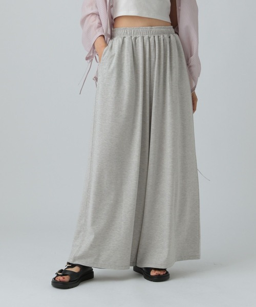ワイドパンツ パンツ カットイージーワイドパンツ　499173 レディースの画像
