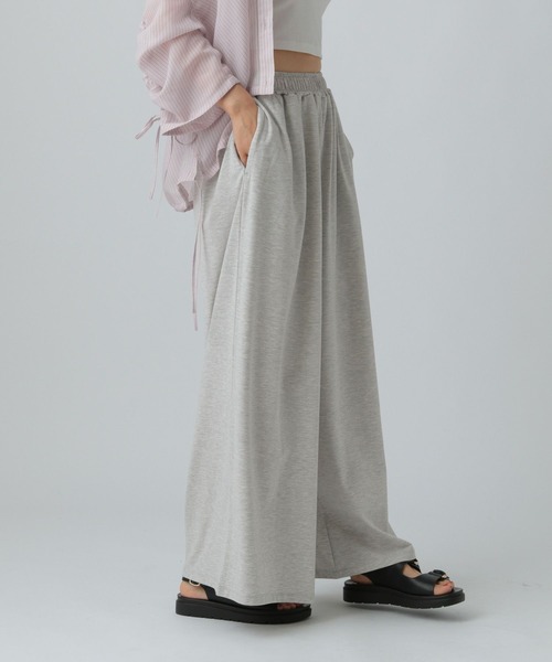 ワイドパンツ パンツ カットイージーワイドパンツ　499173 レディースの画像