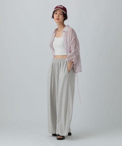 ワイドパンツ パンツ カットイージーワイドパンツ　499173 レディースの画像