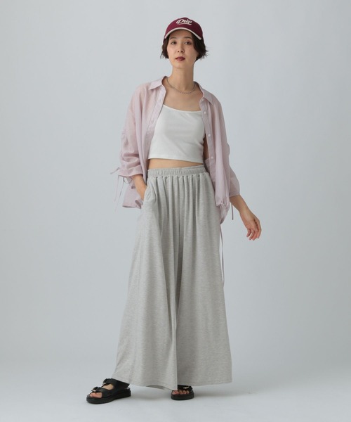 ワイドパンツ パンツ カットイージーワイドパンツ　499173 レディースの画像