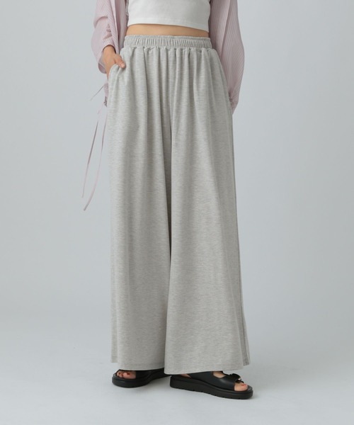 ワイドパンツ パンツ カットイージーワイドパンツ　499173 レディースの画像