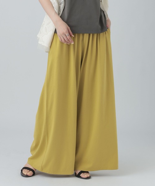 ワイドパンツ パンツ カットイージーワイドパンツ　499173 レディースの画像