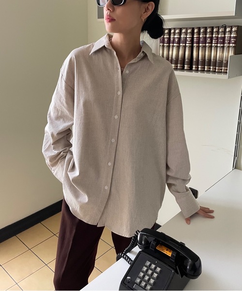 「Didot.showroom」 長袖シャツ FREE ベージュ レディース