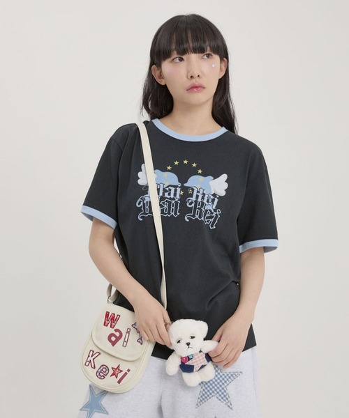 tシャツ 「UNISEX」Wai Kei／エンゼルイルカT レディース メンズ ALAND tシャツ 「UNISEX」Wai Kei／エンゼルイルカT レディース