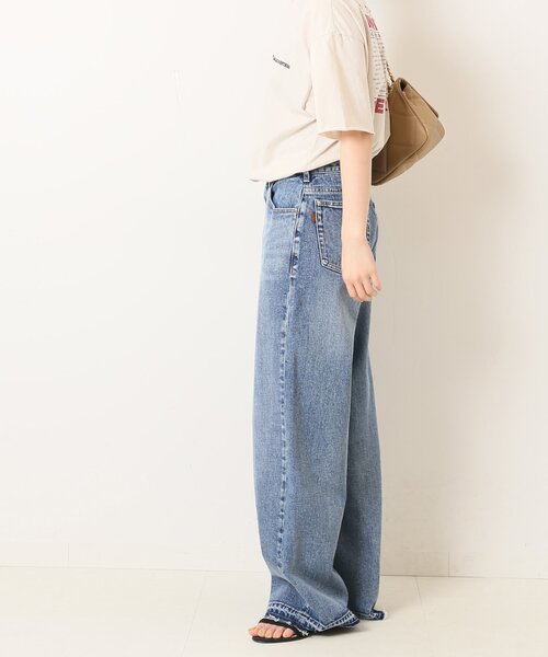 「Spick & Span」 ダメージ加工デニムパンツ 40 ブルー レディース