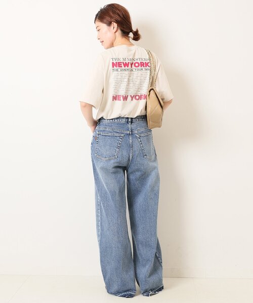 「Spick & Span」 ダメージ加工デニムパンツ 40 ブルー レディース