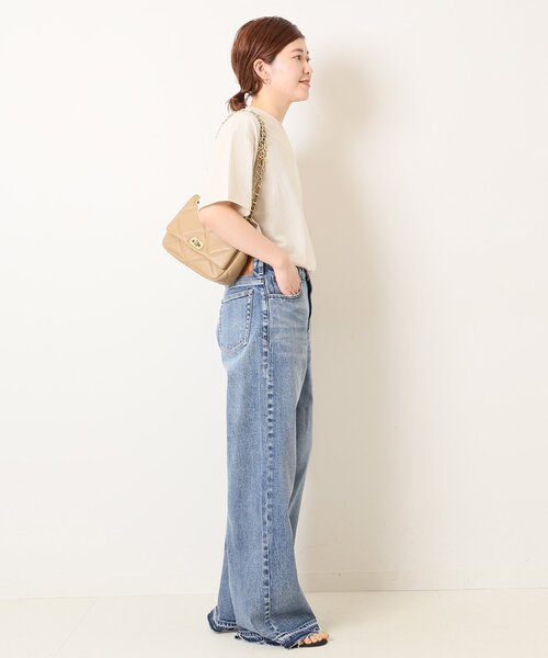 「Spick & Span」 ダメージ加工デニムパンツ 40 ブルー レディース