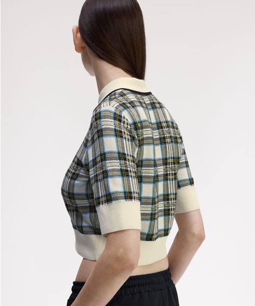 FRED PERRY ポロシャツ ポロ Tartan Knitted Polo Shirt