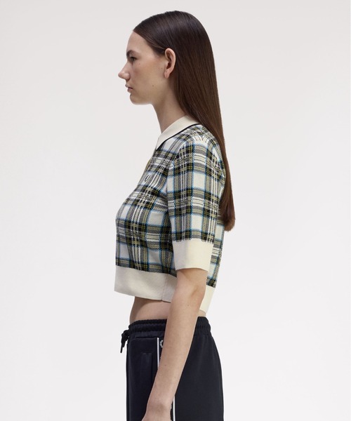 FRED PERRY ポロシャツ ポロ Tartan Knitted Polo Shirt