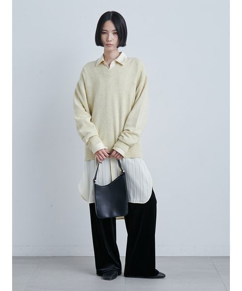 MIESROHE（ミースロエ） ニット セーター ソフトシャギーオーバー