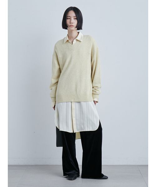 MIESROHE（ミースロエ） ニット セーター ソフトシャギーオーバー