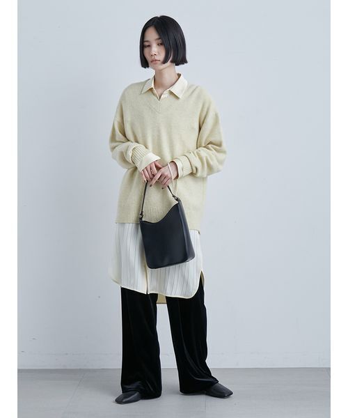 MIESROHE（ミースロエ） ニット セーター ソフトシャギーオーバー