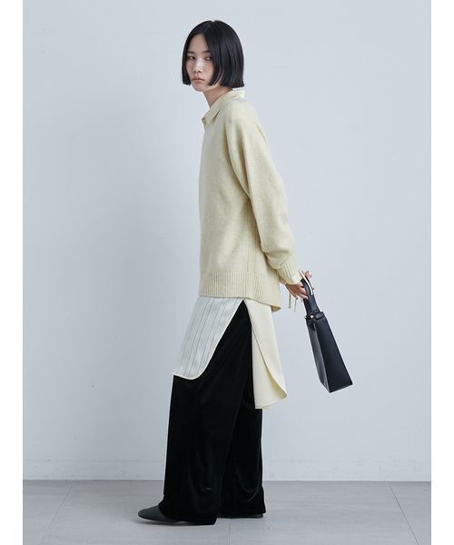 MIESROHE（ミースロエ） ニット セーター ソフトシャギーオーバー
