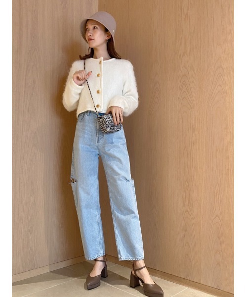 SNIDEL（スナイデル） ノーカラージャケット FREE イエロー レディース