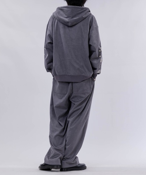 ifsixwasnine maniaccorpグレー パーカー バルーン袖 セール】BLEACHED ANORAK SWEAT TOP（パーカー）｜X-girl（エックス