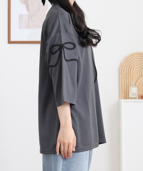 Quelle Chance（ケルシャンス） tシャツ ダンボール リボンコード刺繍