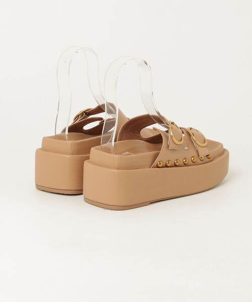 「Daniella&GEMMA」 フラットサンダル 36 ベージュ レディース_画像2