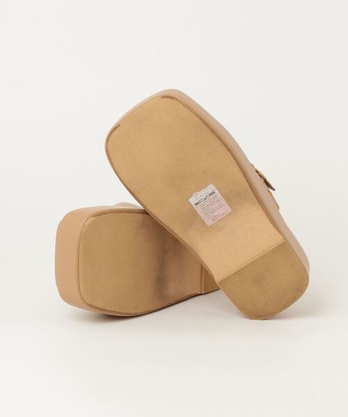 「Daniella&GEMMA」 フラットサンダル 36 ベージュ レディース_画像3