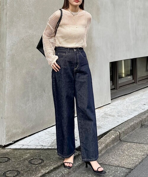 「fredy emue」 長袖ニット 38 アイボリー レディース_画像2