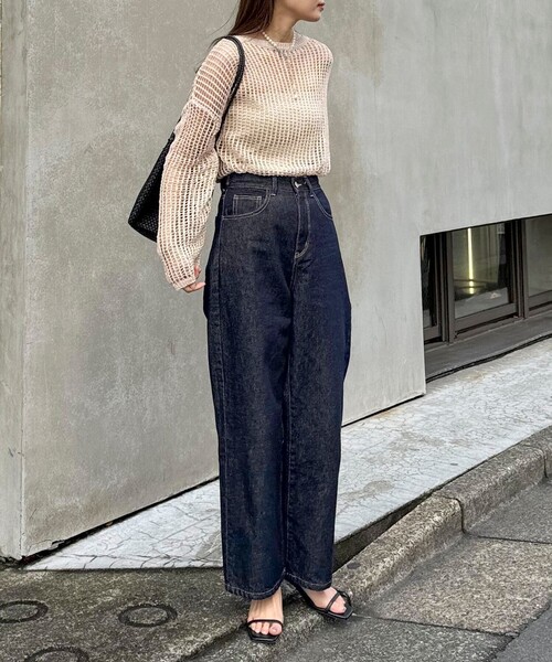 「fredy emue」 長袖ニット 38 アイボリー レディース_画像4