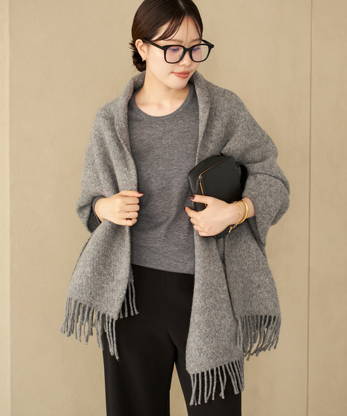 unfil アンフィル ストレッチスーパーキッドモヘア ボリュームマフラー unfil ストール マフラー アンフィル / stretch superkid mohair
