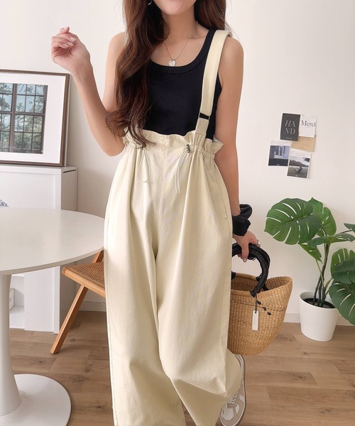 Java サロペット オーバーオール 「JaVaジャバコラボ」セミワイド