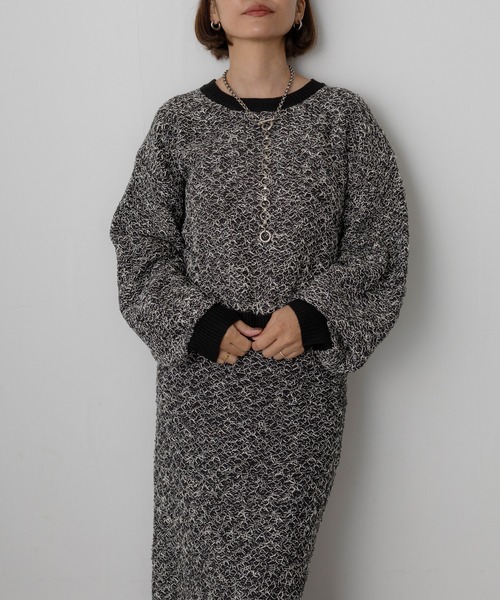 Floran セットアップ ミックスニット セットアップ レディース