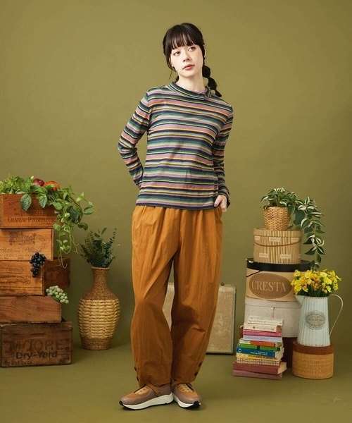 Jocomomola（ホコモモラ） tシャツ アムンゼン ボーダーカットソー