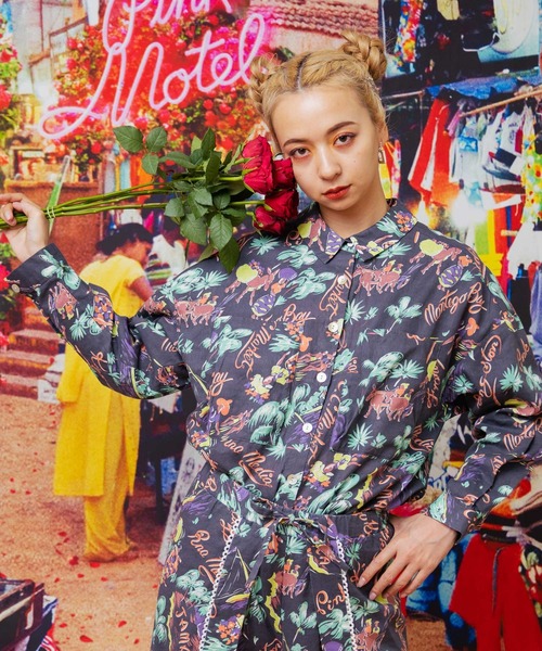 「RNA」 長袖シャツ MEDIUM ブラック レディース_画像8