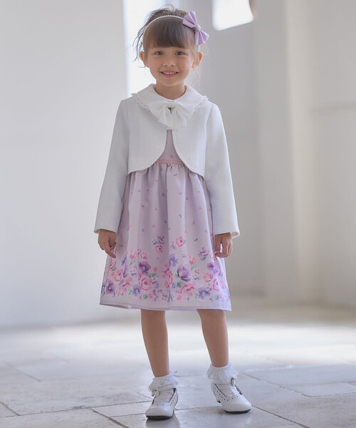 「ANY」 「anyFAM」「KIDS」ノースリーブワンピース 130 パープル キッズ_画像4