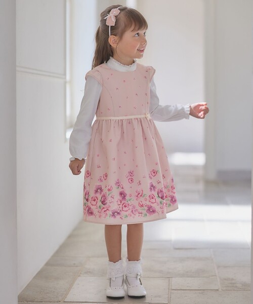「ANY」 「anyFAM」「KIDS」ノースリーブワンピース 130 パープル キッズ_画像5