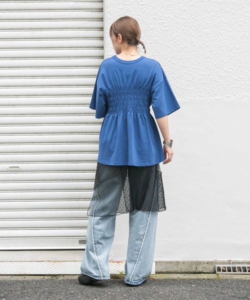 「KBF」 半袖カットソー ONE ピンク系その他 レディース_画像3