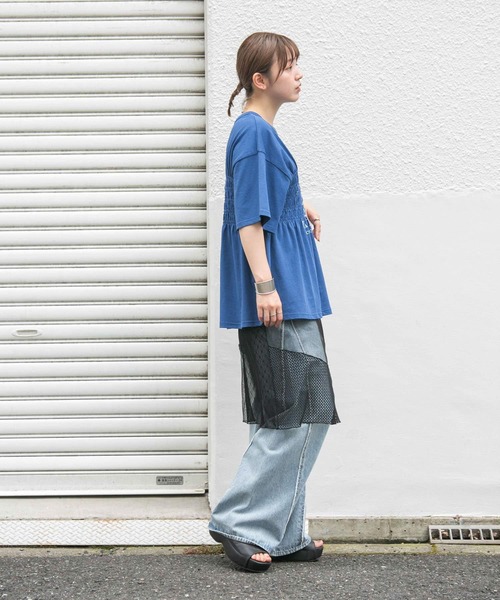 「KBF」 半袖カットソー ONE ピンク系その他 レディース_画像4