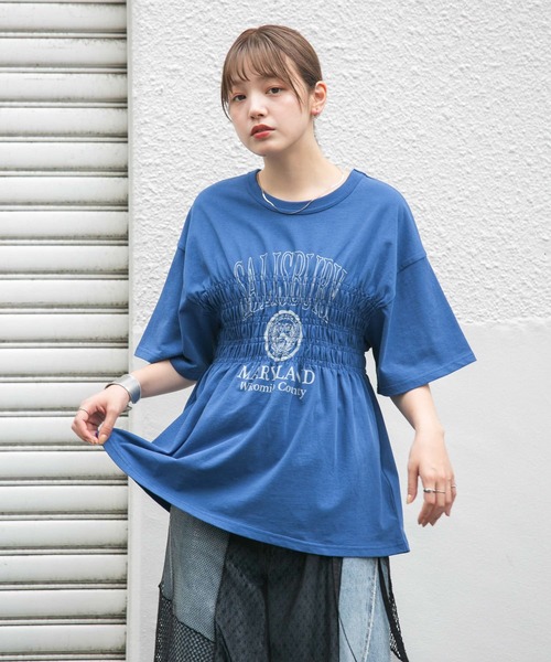 「KBF」 半袖カットソー ONE ピンク系その他 レディース_画像5