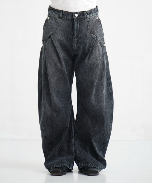 CONZ ジーンズ COLOR DYED SLAB CURVED DENIM メンズ : ZOZOTOWN Yahoo