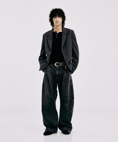 CONZ ジーンズ COLOR DYED SLAB CURVED DENIM メンズ : ZOZOTOWN Yahoo