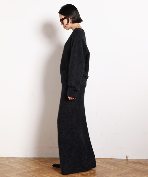 AP STUDIO ニット セーター フォックスブレンドラメクルーネックプル