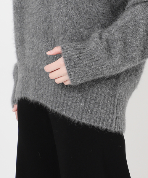 AP STUDIO ニット セーター フォックスブレンドラメクルーネックプル