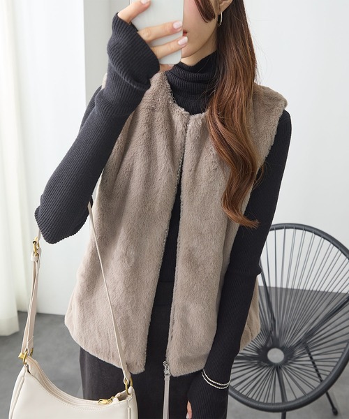 ベスト ジレ ジッパーファーベスト レディース : ZOZOTOWN Yahoo!店 ベスト ジレ ジッパーファーベスト レディース : ZOZOTOWN Yahoo!店